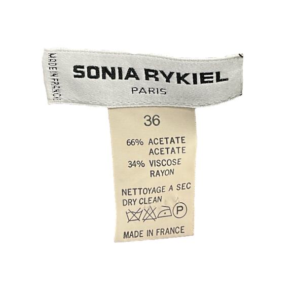 Sonia Rykiel Mini Dress Women’s Size 4 Neck Trim with Bow Detail in Black - Picture 5 of 5